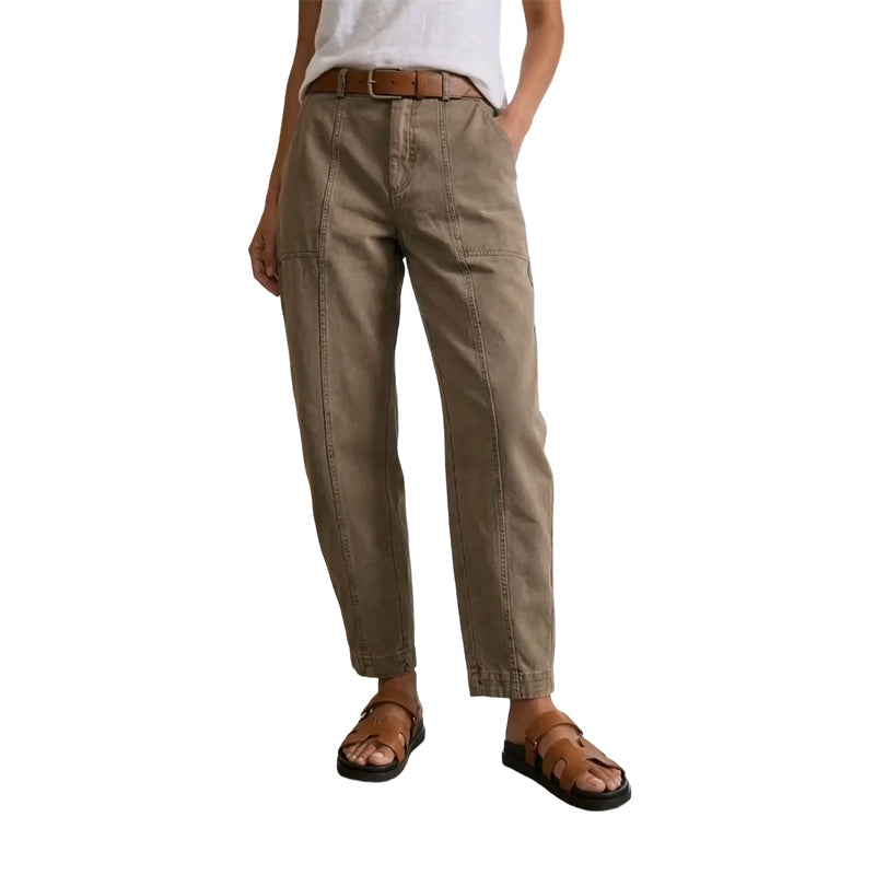 Pantalon utilitaire fuselé à taille haute pour femme