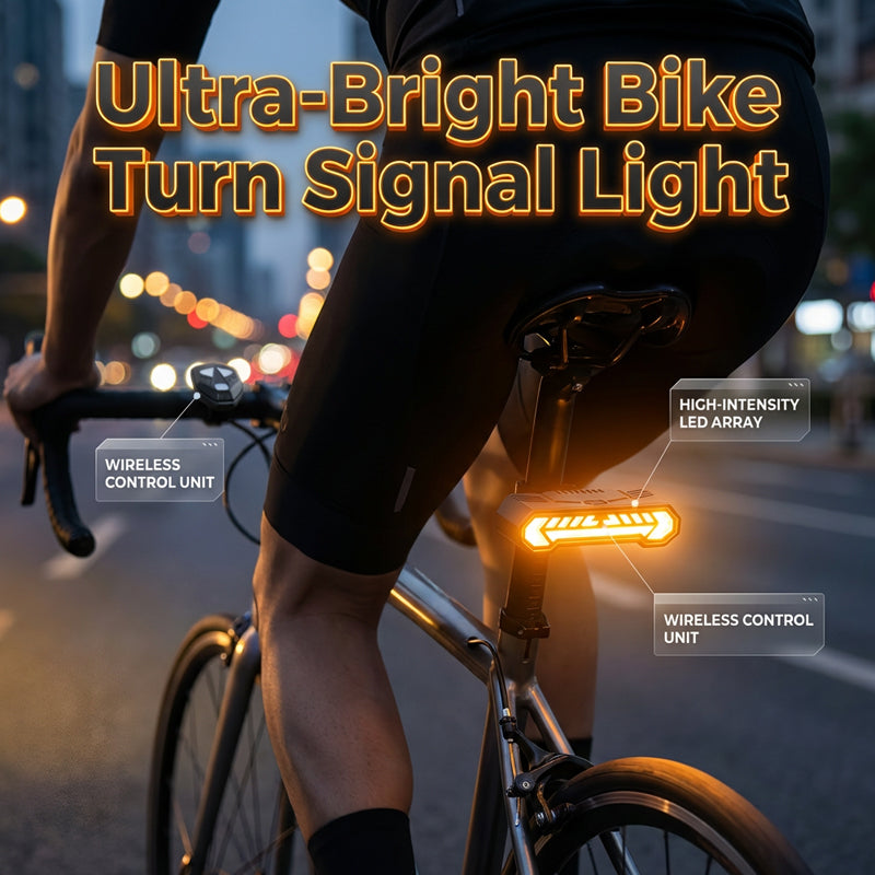 Luci posteriori intermittenti wireless per bici, ricaricabili e impermeabili