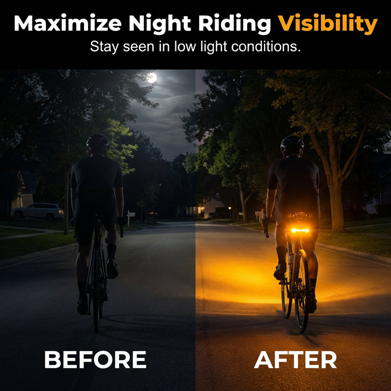 Luci posteriori intermittenti wireless per bici, ricaricabili e impermeabili