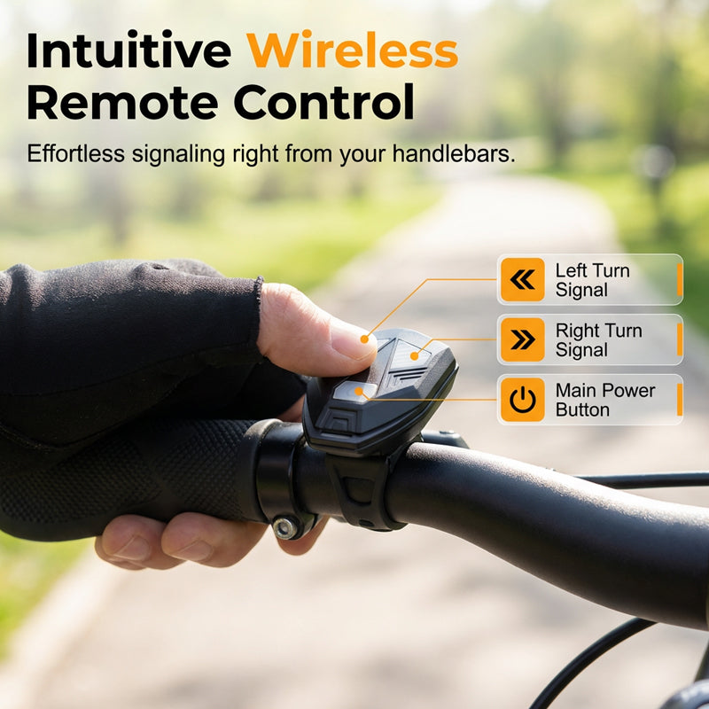 Intermitgents posteriors sense fil per a bicicleta, recarregables i impermeables
