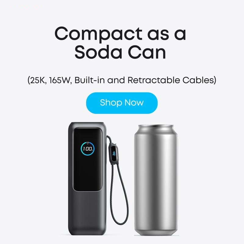 Cargador de batería portátil con cable integrado
