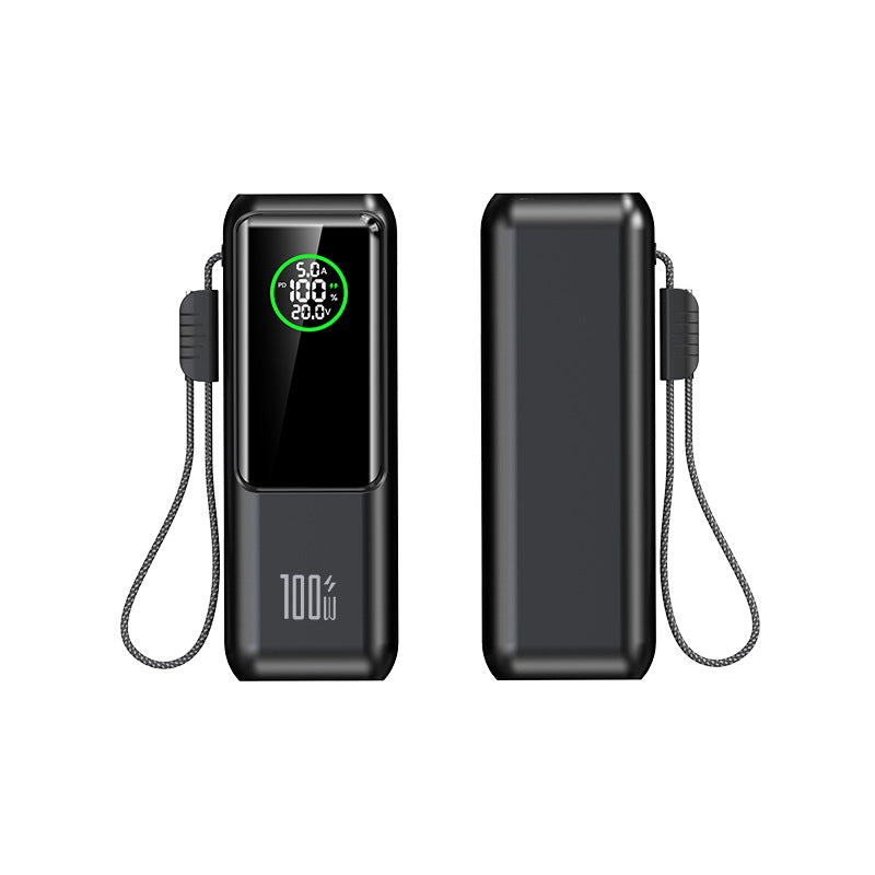 Cargador de batería portátil con cable integrado
