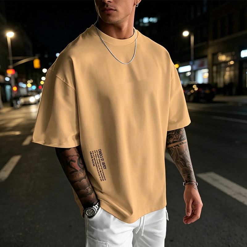 Oversized t-skjorte for menn