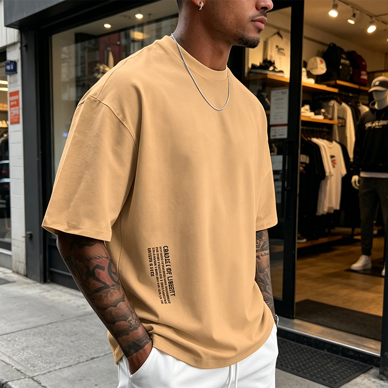 Oversized t-skjorte for menn