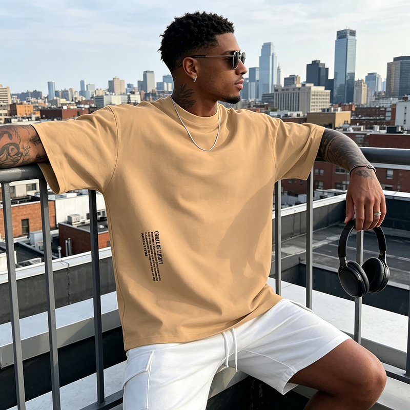 Oversized t-skjorte for menn