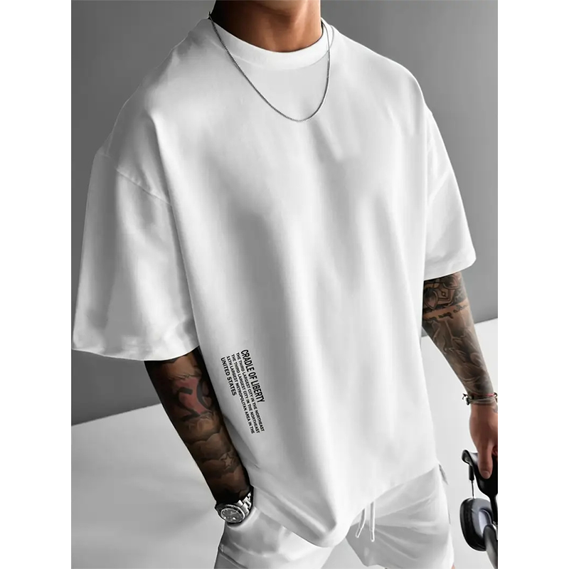 Oversized t-skjorte for menn