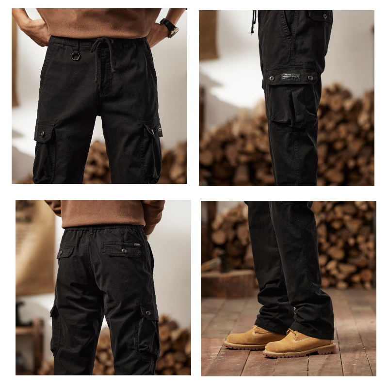 Pantalons cargo tàctics de cotó per a home