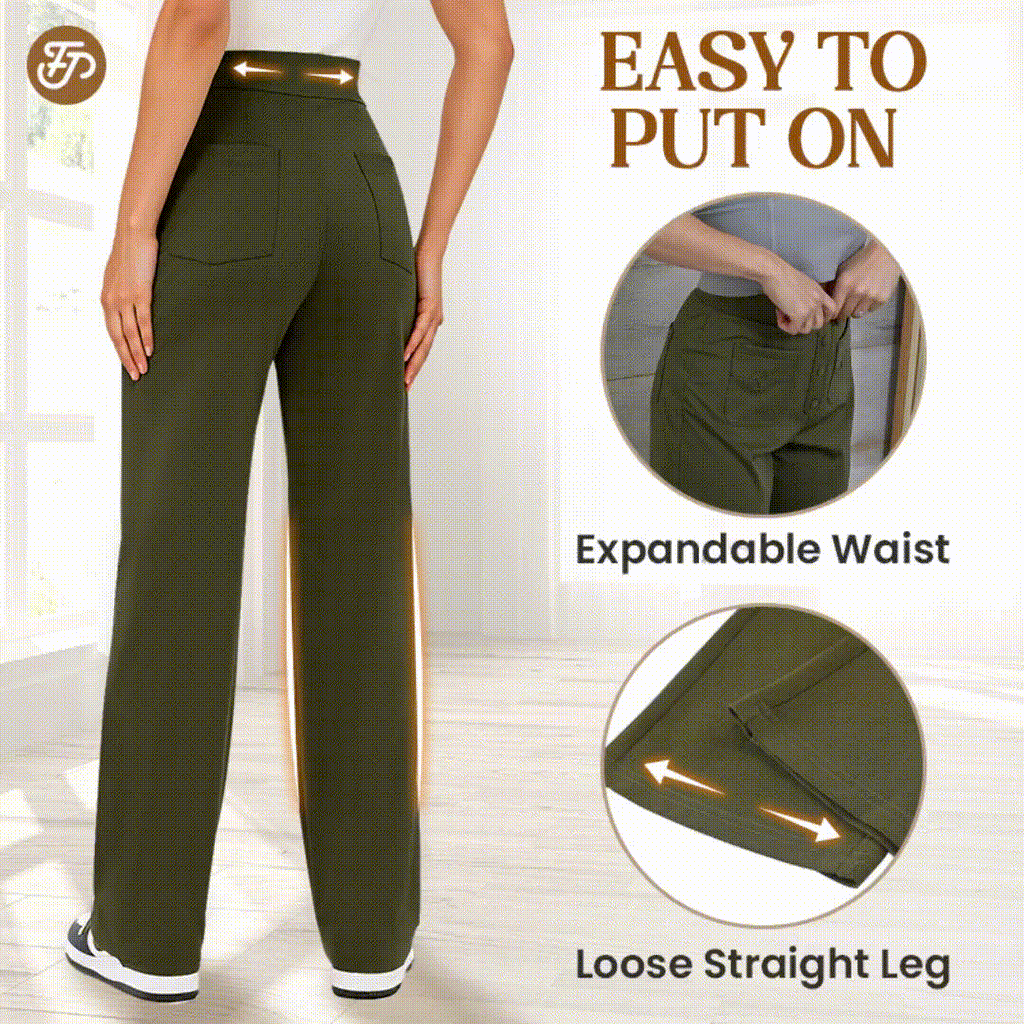 Pantalons elàstics de talp alta per a dona