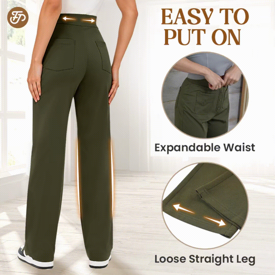 Pantalons elàstics de talp alta per a dona
