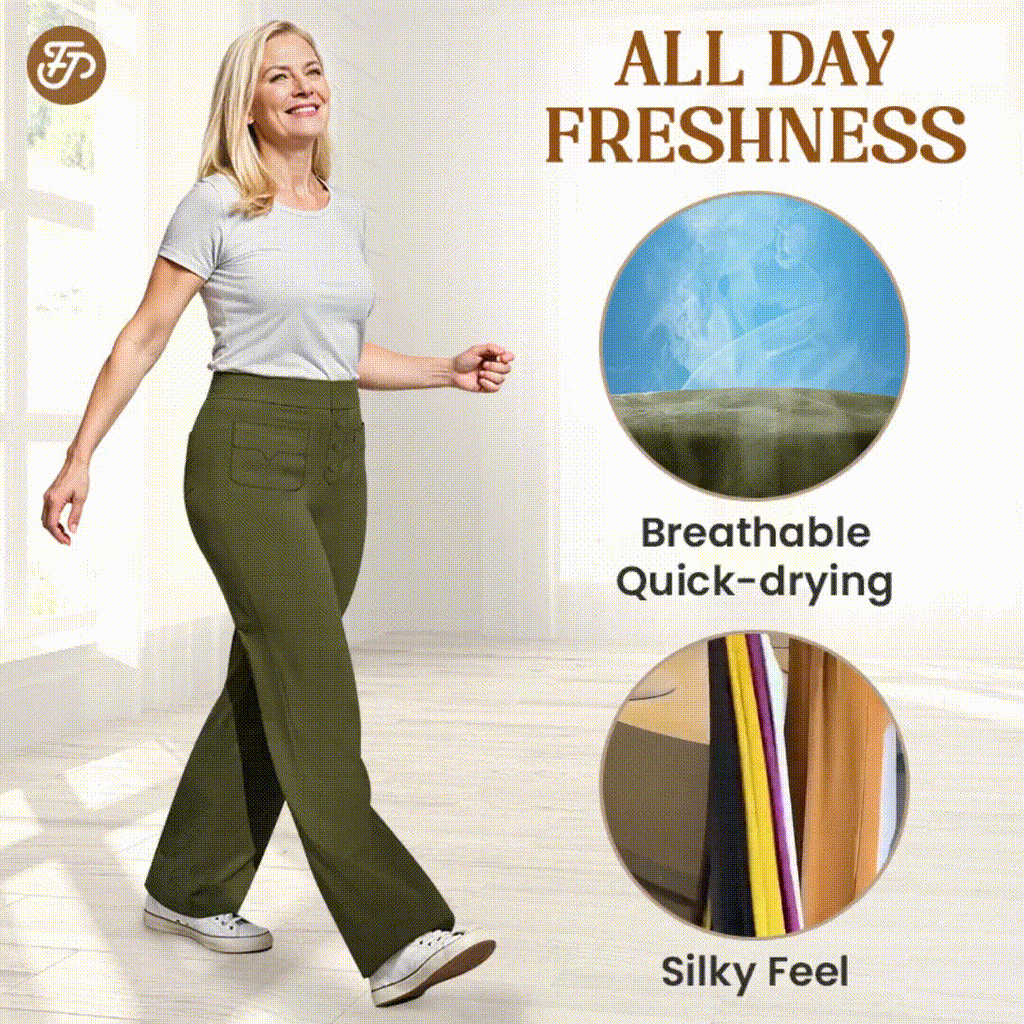 Pantalons elàstics de talp alta per a dona