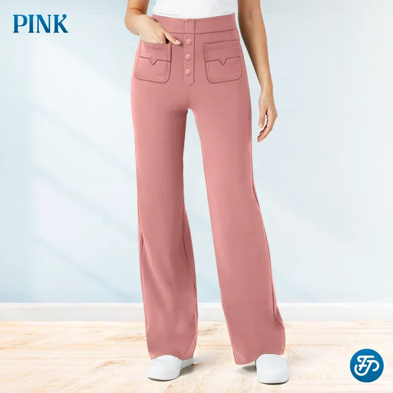 Pantalons elàstics de talp alta per a dona