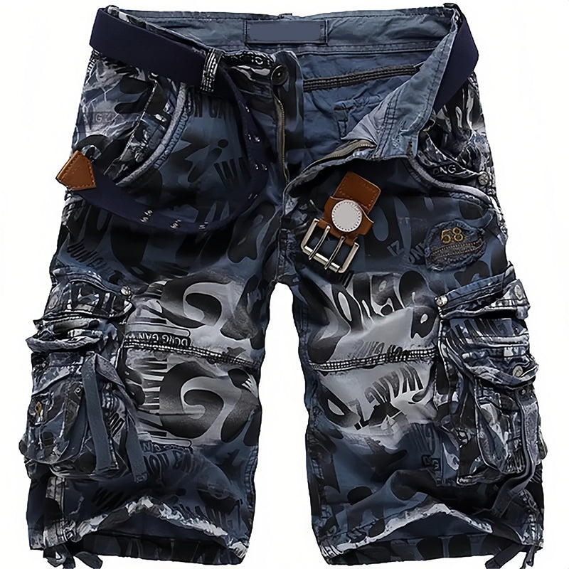 Pantalons curts cargo per a home robusts multipols