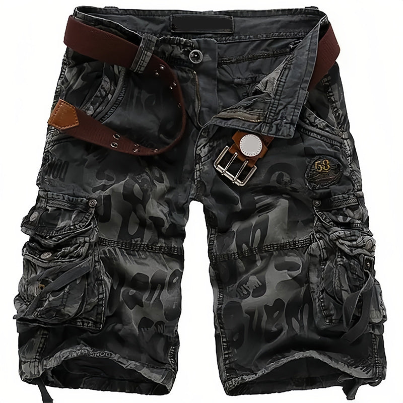 Pantalons curts cargo per a home robusts multipols