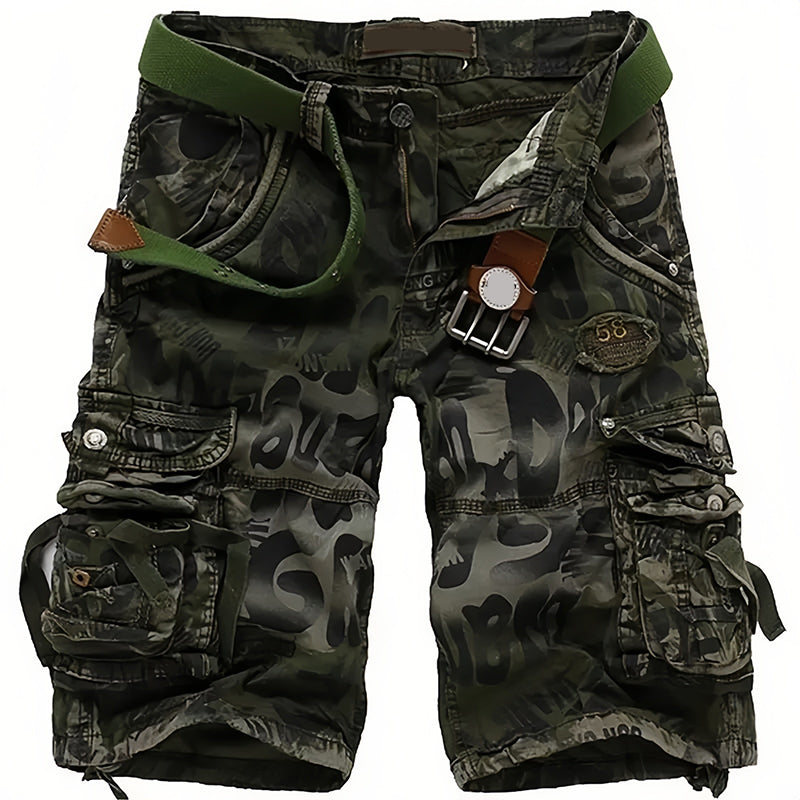 Pantalons curts cargo per a home robusts multipols