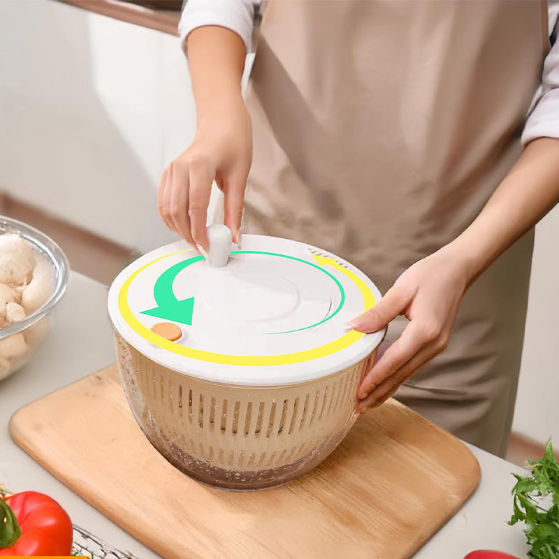 Centrifugadora de ensalada y cortador de verduras 9 en 1