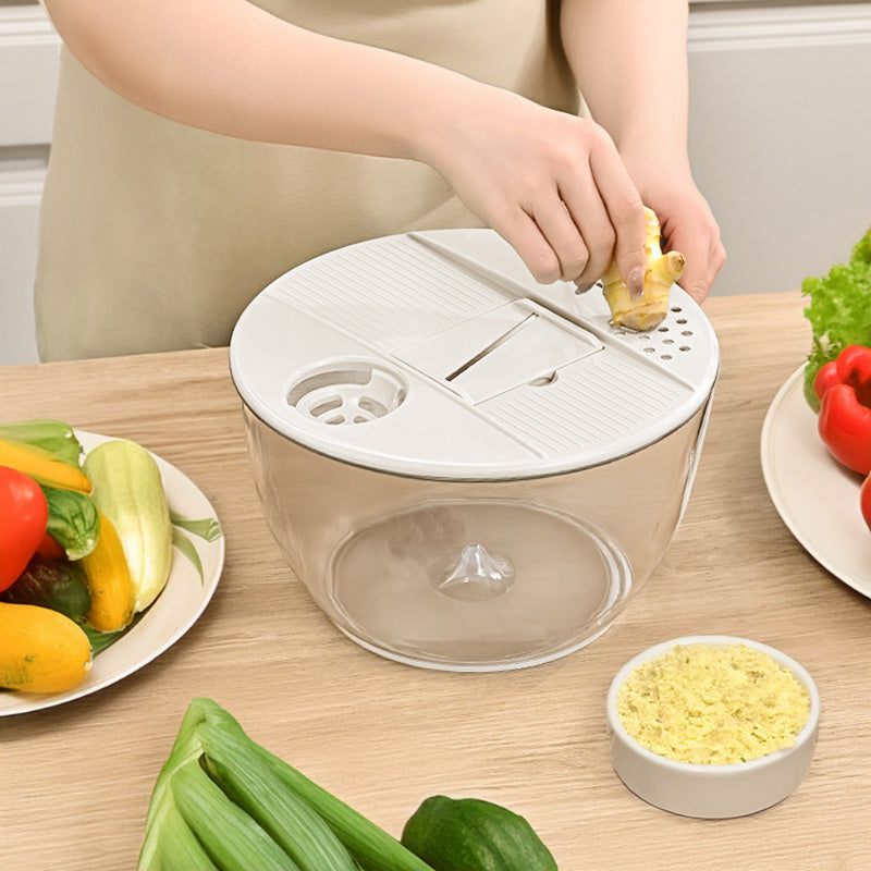Centrifugadora de ensalada y cortador de verduras 9 en 1