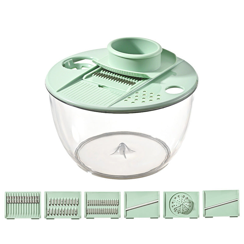 Centrifugadora de ensalada y cortador de verduras 9 en 1