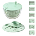 Centrifugadora de ensalada y cortador de verduras 9 en 1