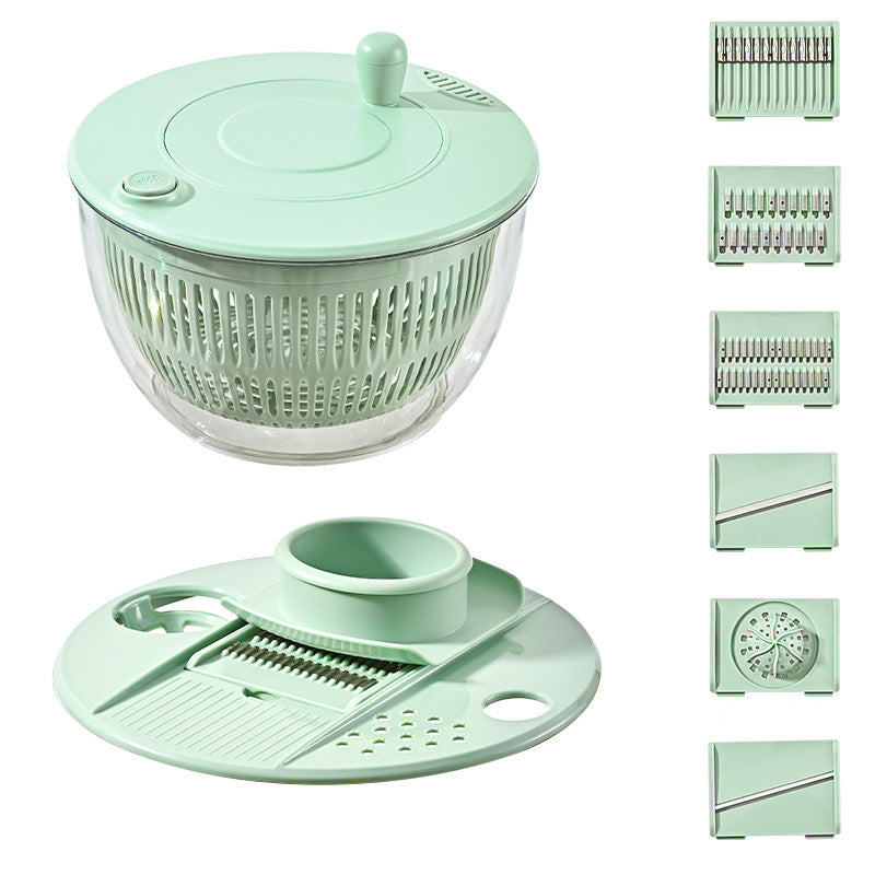 Centrifugadora de ensalada y cortador de verduras 9 en 1