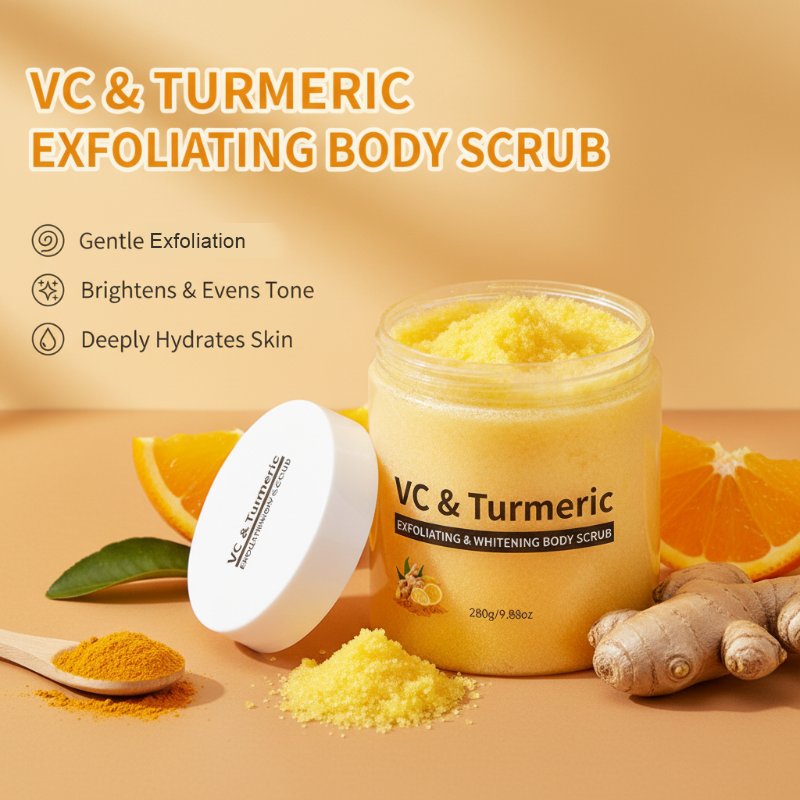 Gommage exfoliant pour le corps au curcuma et à la vitamine C
