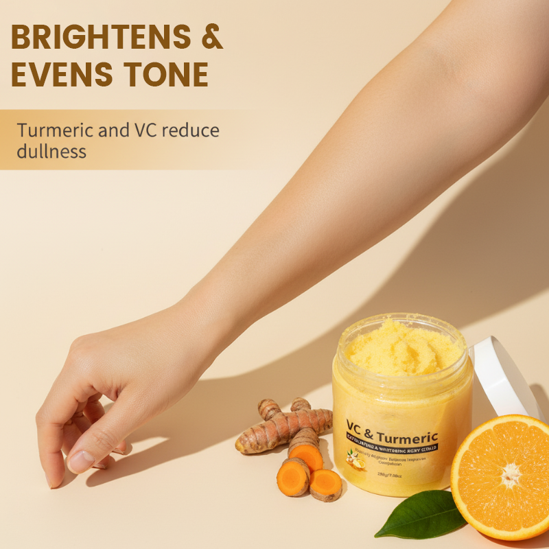 Gommage exfoliant pour le corps au curcuma et à la vitamine C