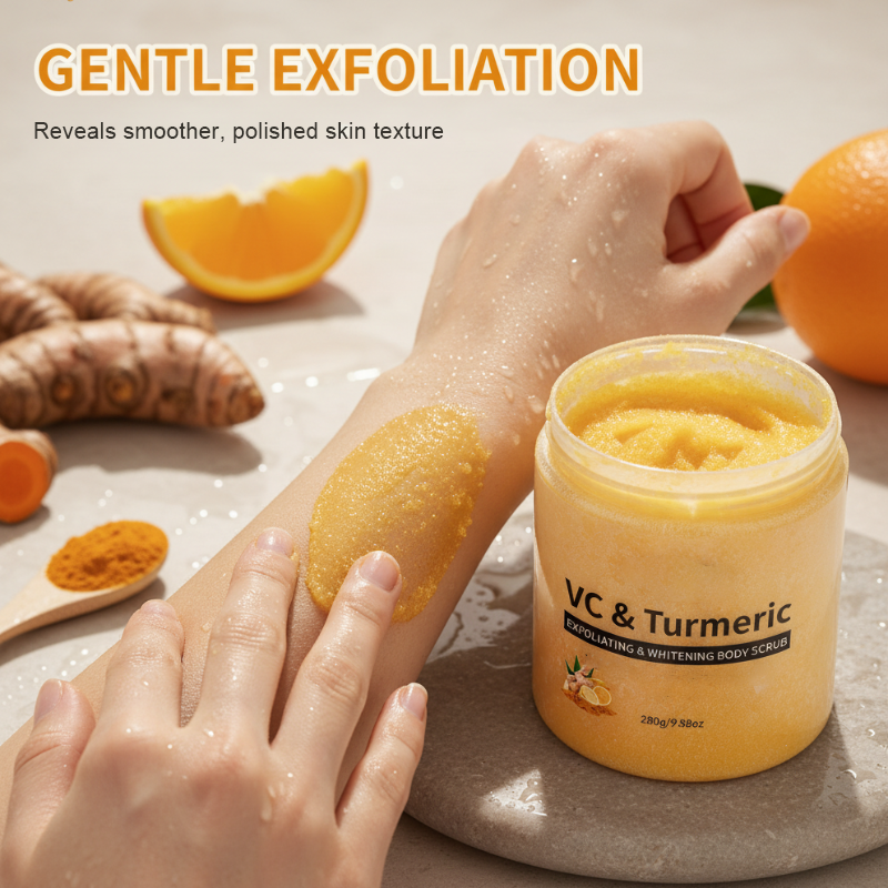 Gommage exfoliant pour le corps au curcuma et à la vitamine C
