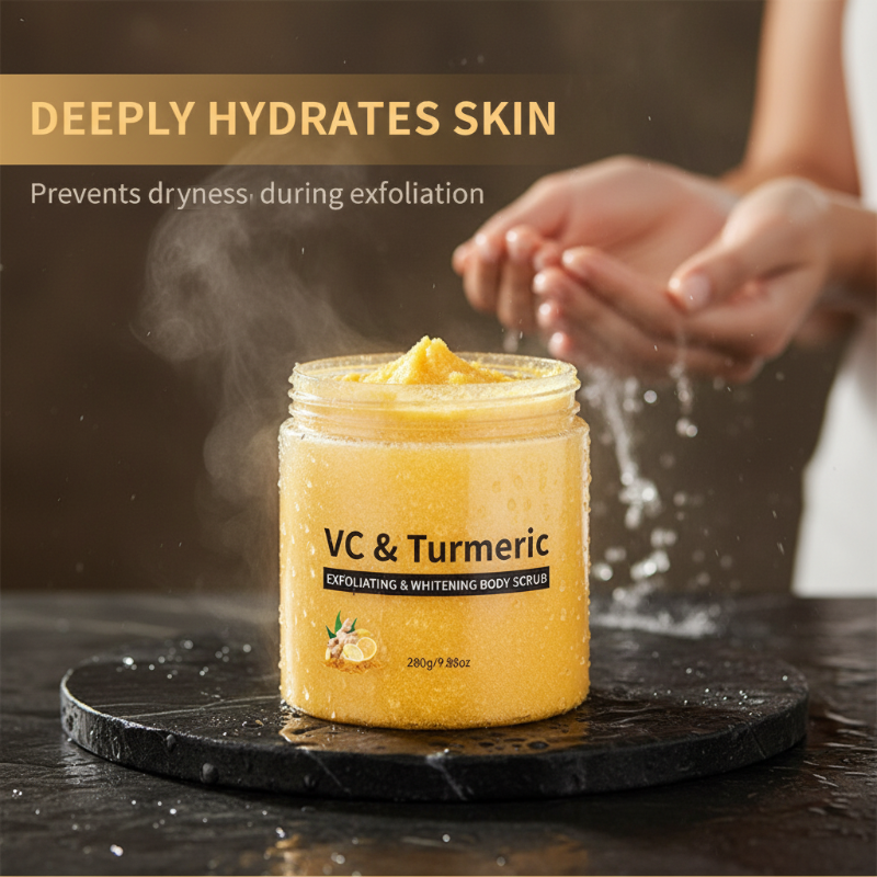 Gommage exfoliant pour le corps au curcuma et à la vitamine C