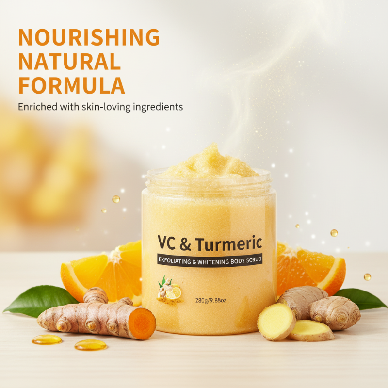 Gommage exfoliant pour le corps au curcuma et à la vitamine C