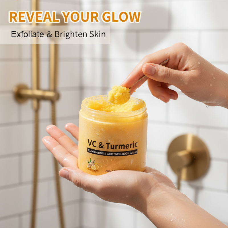 Gommage exfoliant pour le corps au curcuma et à la vitamine C