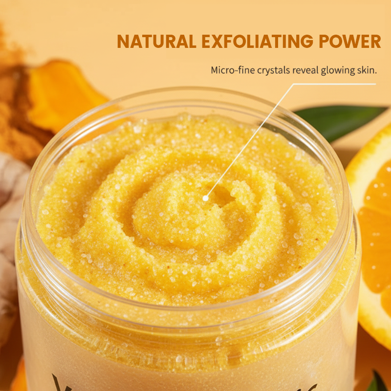 Gommage exfoliant pour le corps au curcuma et à la vitamine C