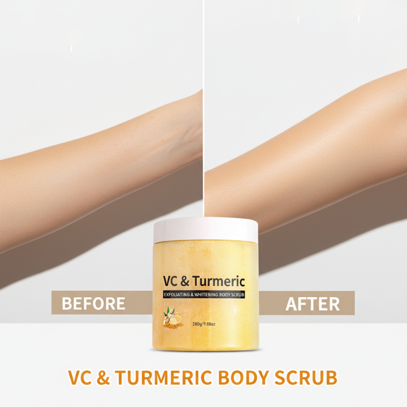 Gommage exfoliant pour le corps au curcuma et à la vitamine C