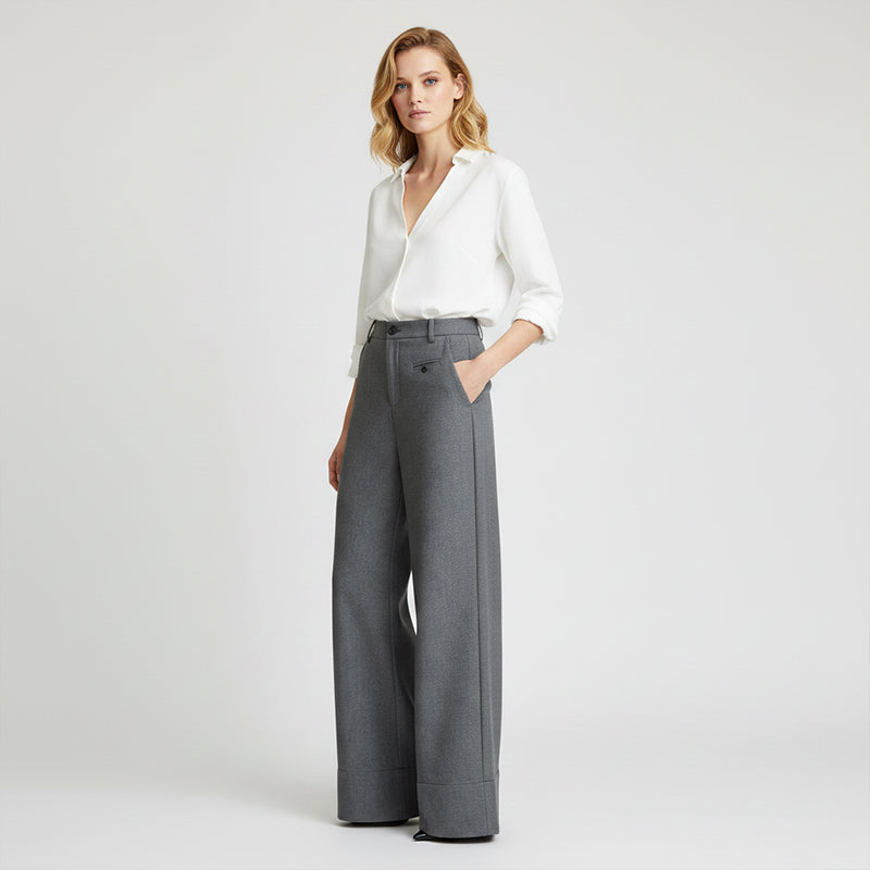 Bredbukser med høyt liv, 7/8-lengde