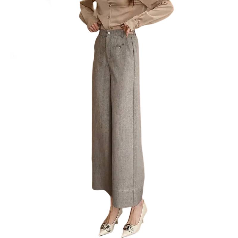 Pantaloni fluidi a vita alta 7/8