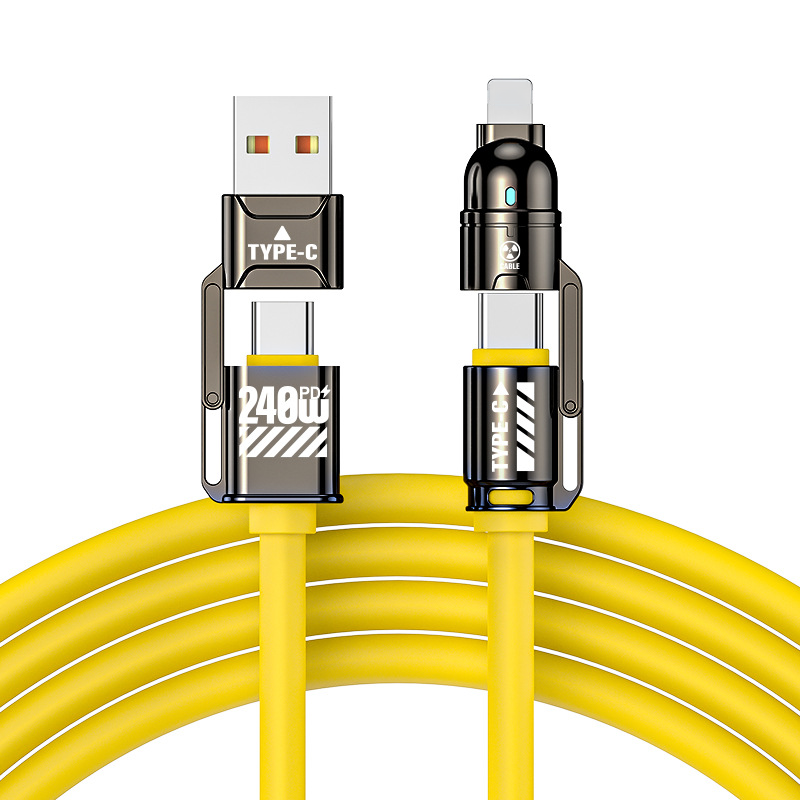 Cable de carga rápida 4 en 1 de alta potencia de 240 W