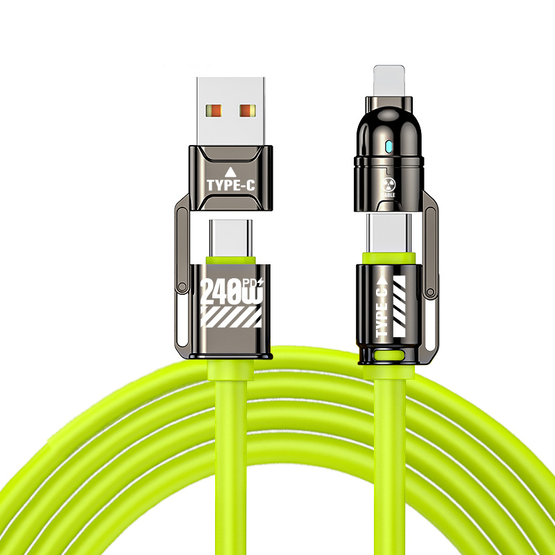 Cavo di ricarica rapida 4 in 1 ad alta potenza 240 W