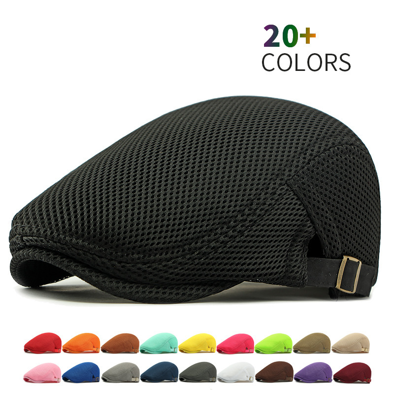 Gorra plana transpirable con correa ajustable