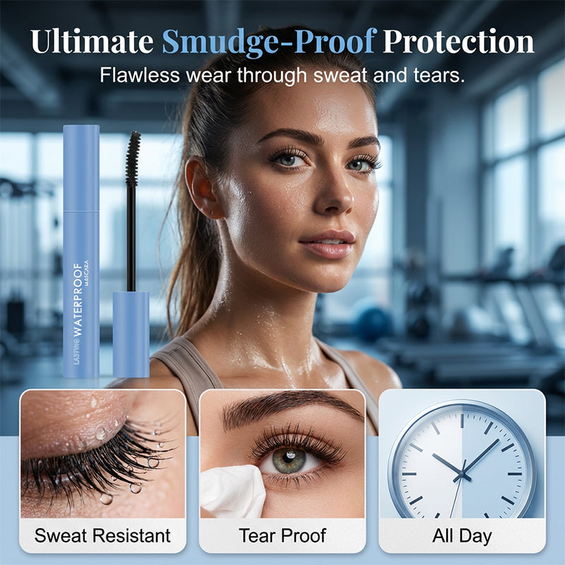 Mascara longue tenue et anti-traînée