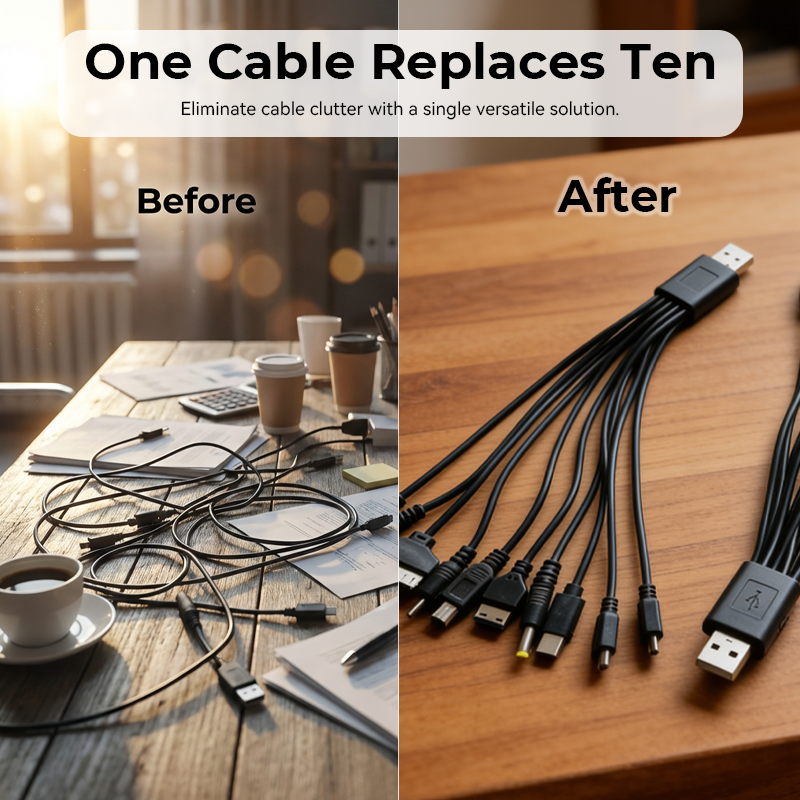 Cable de càrrega USB universal 10 en 1