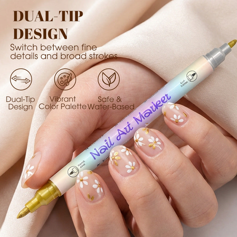 Set de rotuladores de nail art de doble punta