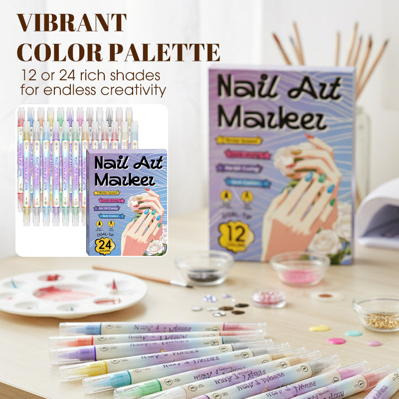Set de rotuladores de nail art de doble punta