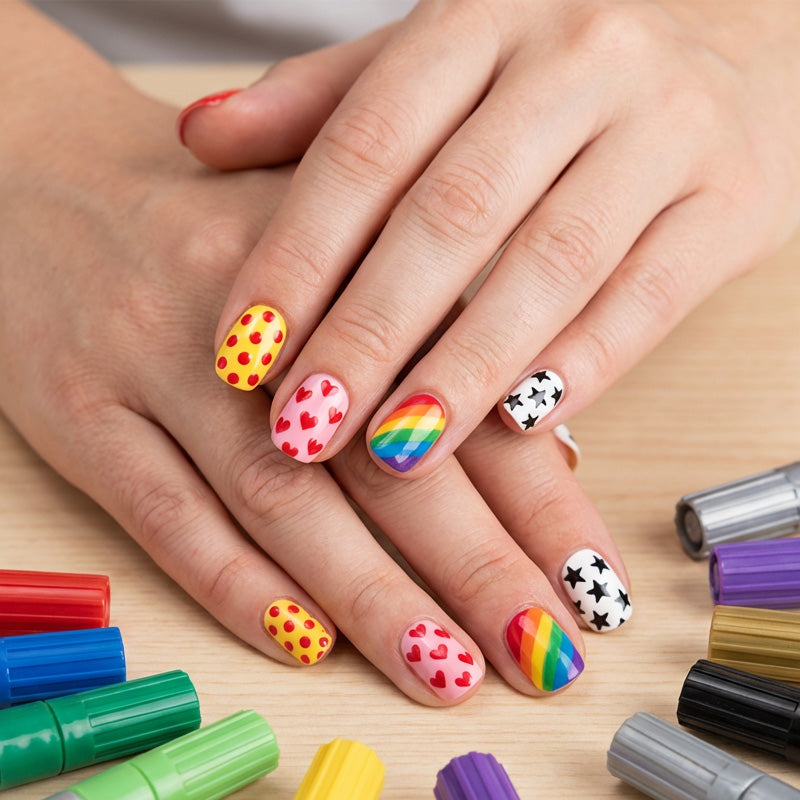 Set de rotuladores de nail art de doble punta