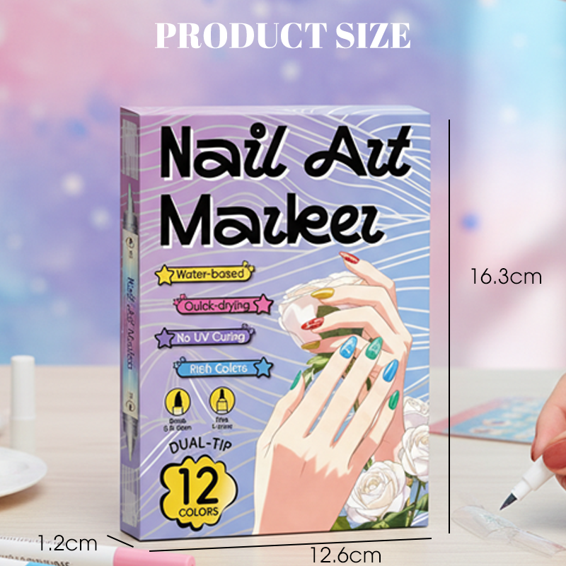 Set de rotuladores de nail art de doble punta