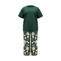 Conjunto de dos piezas con pantalón estampado floral