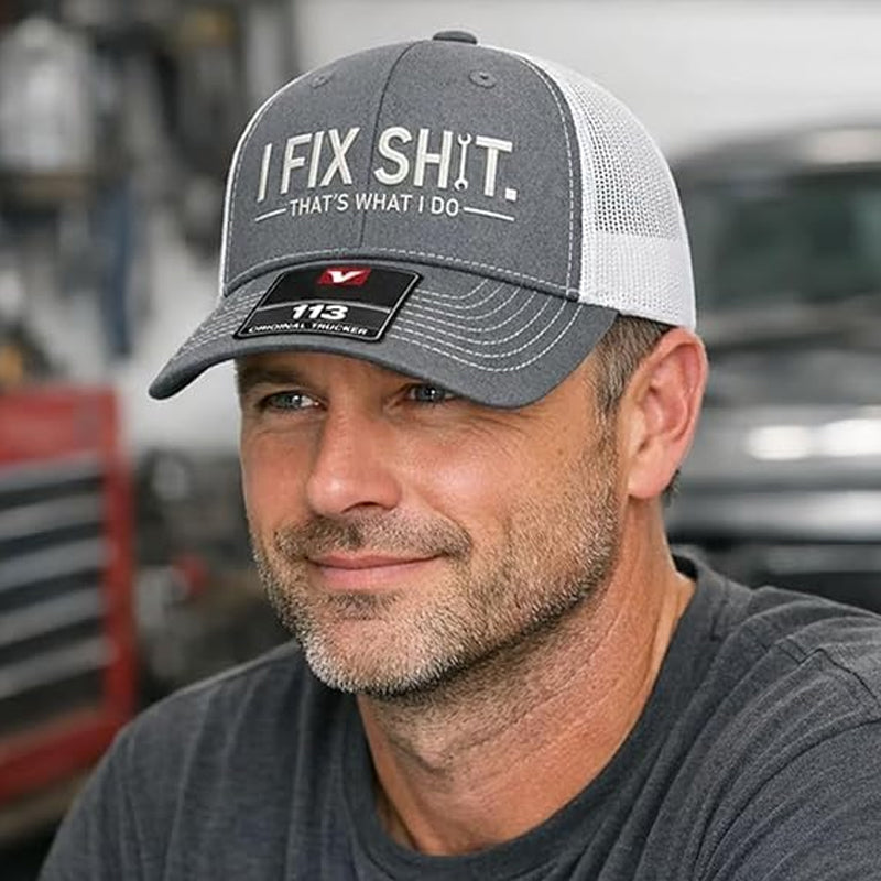 Gorra trucker brodada « I Fix Shit »