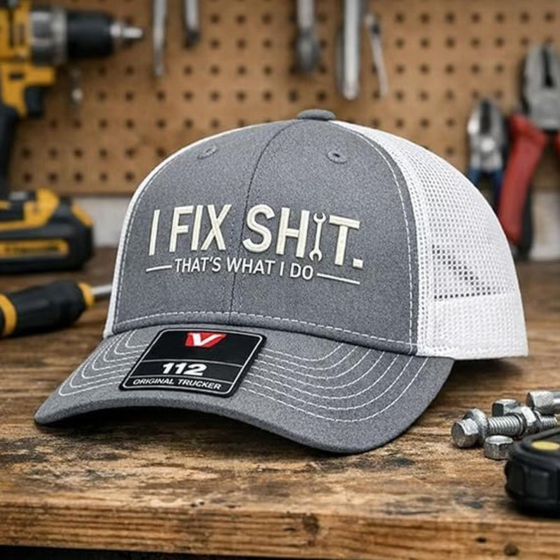 Gorra trucker brodada « I Fix Shit »