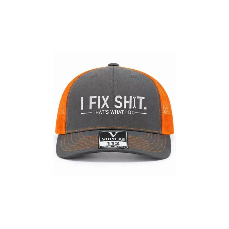 Gorra trucker bordada « I Fix Shit »