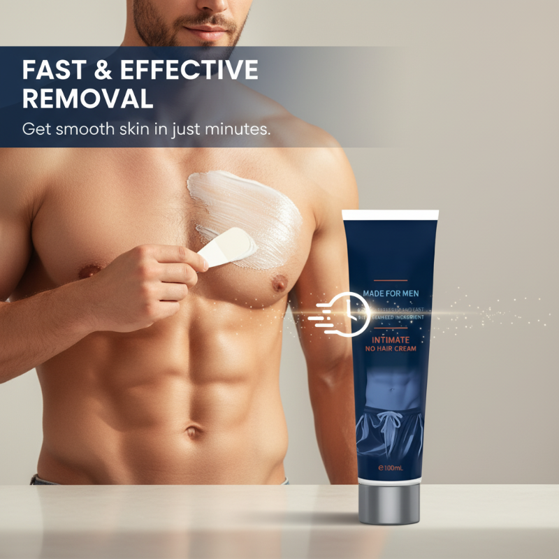 Crema Depilatoria Corporal de Acción Rápida para Hombre