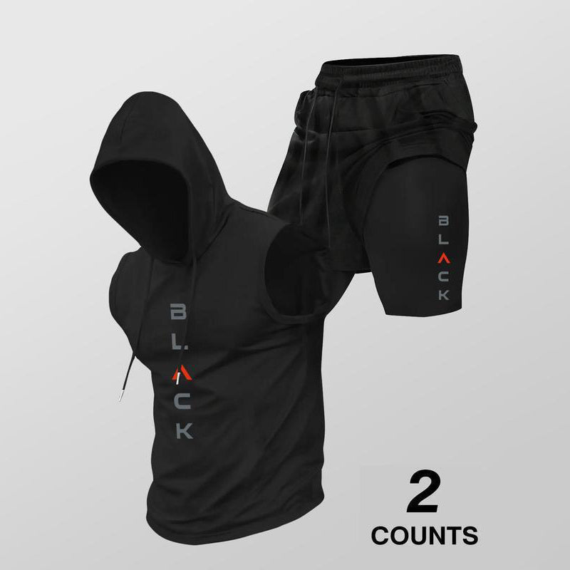 Completo sportivo da uomo: canotta e pantaloncini