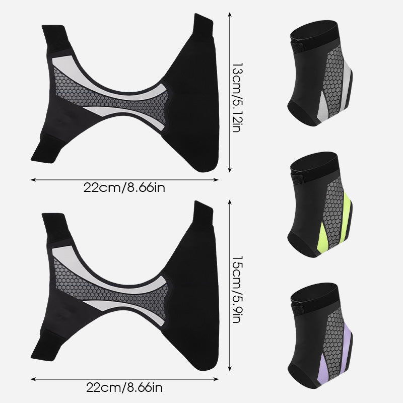 Tobillera ultrafina en Y con velcro, invisible y transpirable
