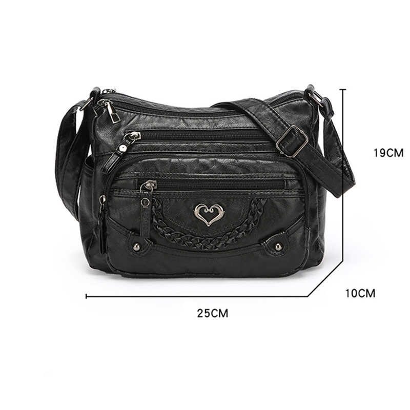 Bolso bandolera multibolsillos para mujer